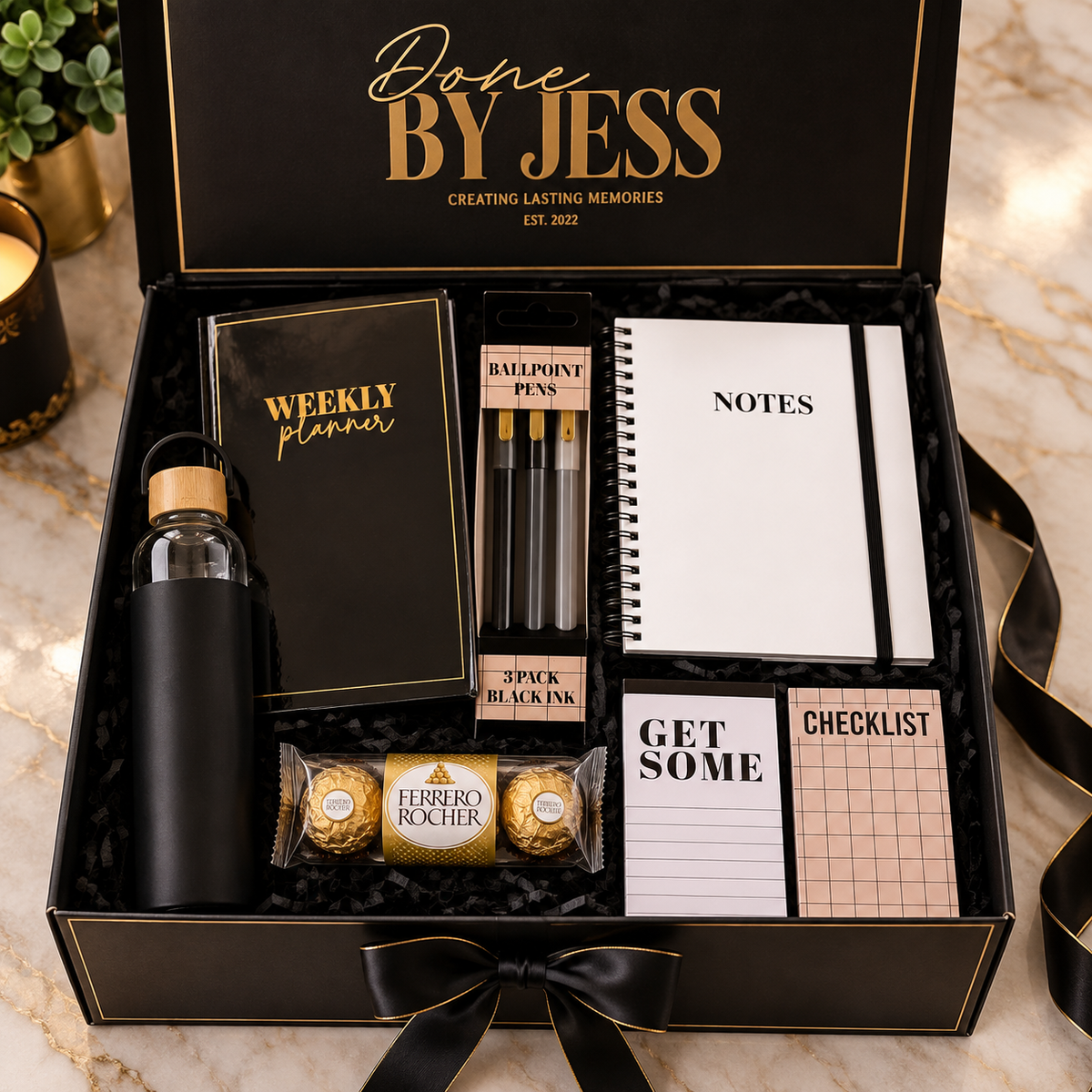 Black and Gold Corporate Gift Box