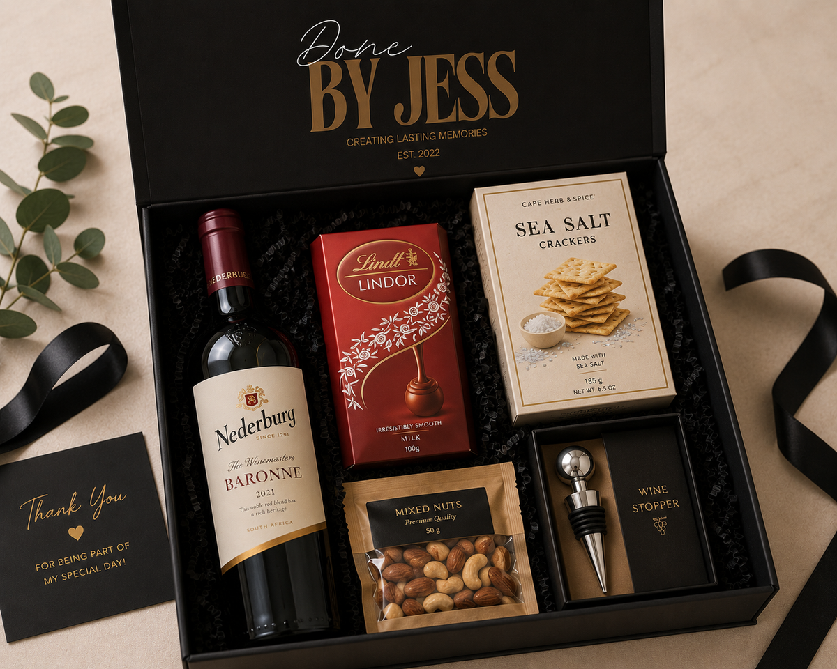 Red Wine and Chocolate Gift Box