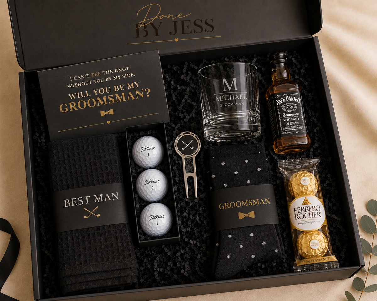 The Golfing Groomsmen Gift Box